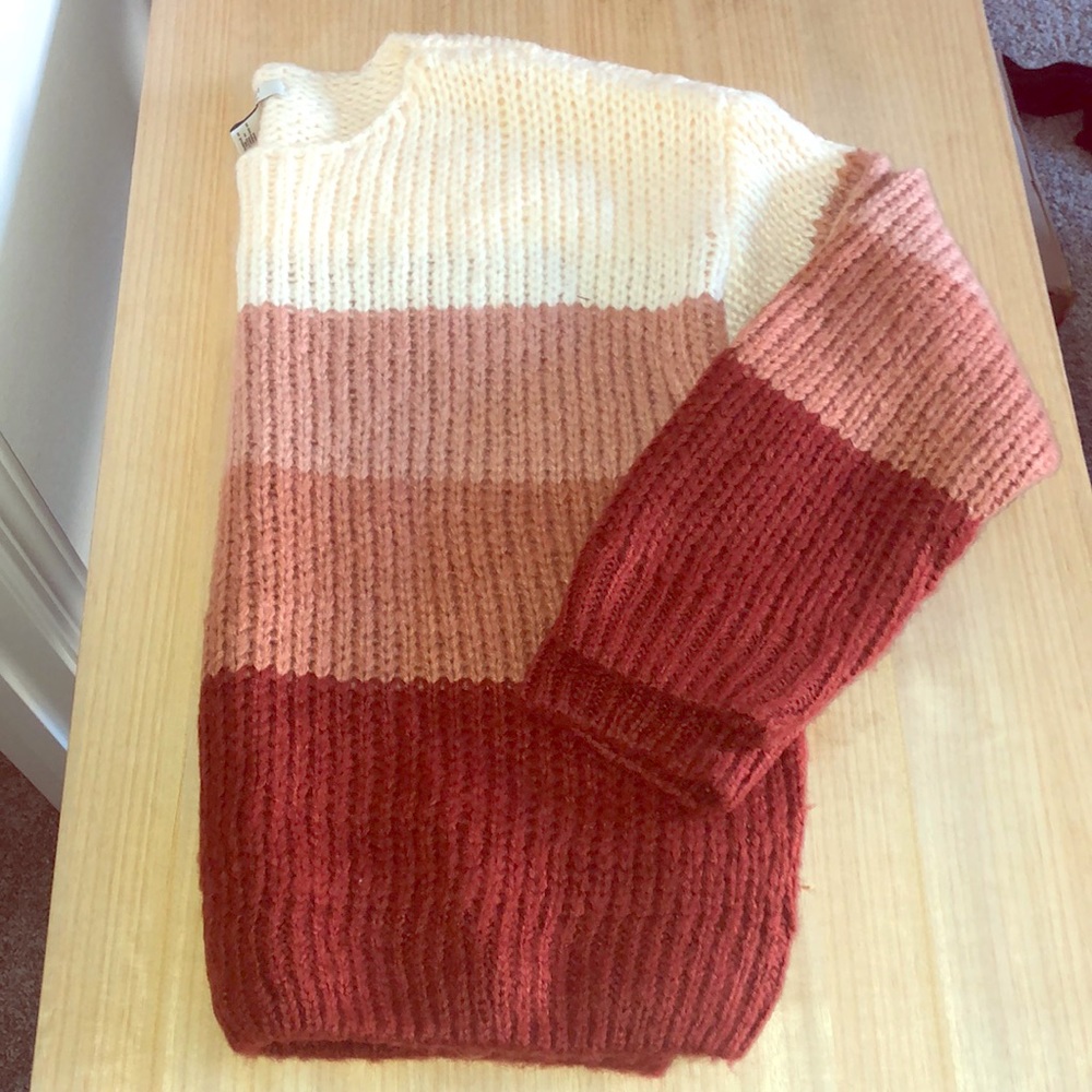 Ombré striped sweater